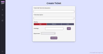 Trouble Tickets website